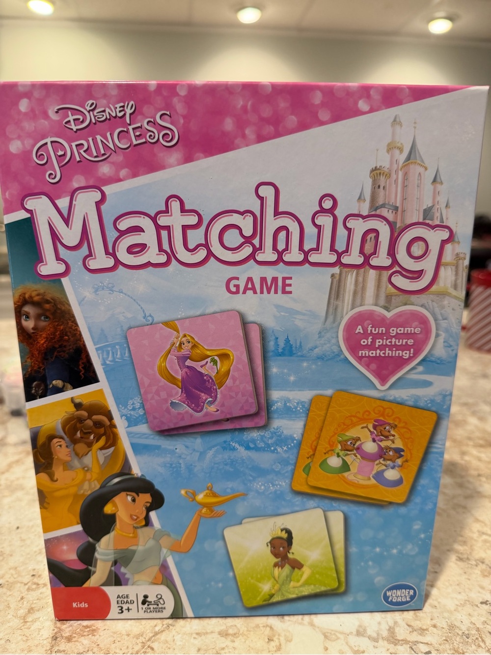 Disney Princess Matching Game - Pink and Blue